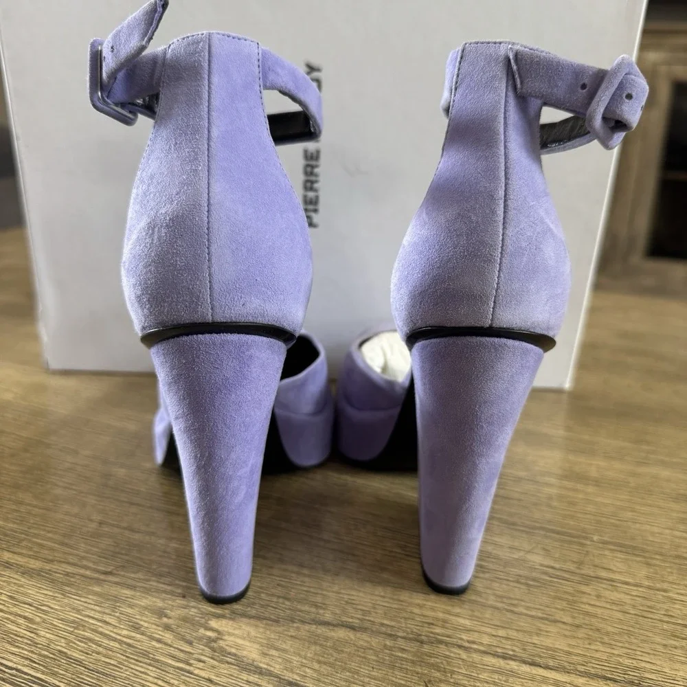 Pierre‎ Hardy Lavender Purple Suede Platform Pumps 6.5 US 120mm